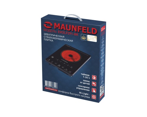 Электрическая плитка Maunfeld EVCE.F291-BK