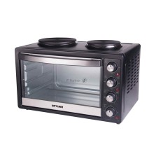 Мини-печь OPTIMA OH-352MB (33 литра, 2  конфорки, термостат, противень, черный)