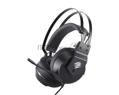 Игровые наушники чёрные Mad Catz  F.R.E.Q. 2 (USB, 40 мм неодимовые магниты, 32 Ом, 20 ~ 20000 Гц, микрофон)