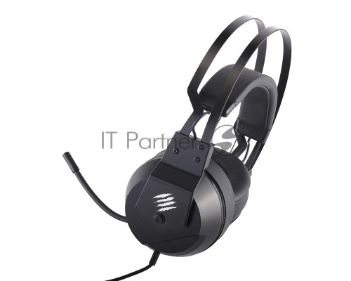 Игровые наушники чёрные Mad Catz  F.R.E.Q. 2 (USB, 40 мм неодимовые магниты, 32 Ом, 20 ~ 20000 Гц, микрофон)