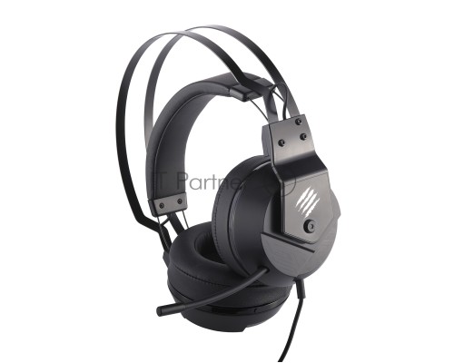 Игровые наушники чёрные Mad Catz  F.R.E.Q. 2 (USB, 40 мм неодимовые магниты, 32 Ом, 20 ~ 20000 Гц, микрофон)