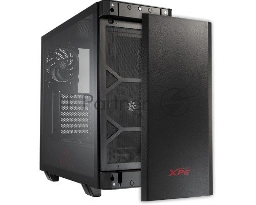 Компьютерный корпус XPG INVADER-BLACKCOLOR BOXWORLDWIDE (ATX, подсветка ARGB, 2  вентилятора 120мм, стеклянная боковая панель, черный)