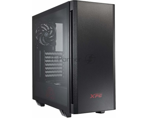 Компьютерный корпус XPG INVADER-BLACKCOLOR BOXWORLDWIDE (ATX, подсветка ARGB, 2  вентилятора 120мм, стеклянная боковая панель, черный)