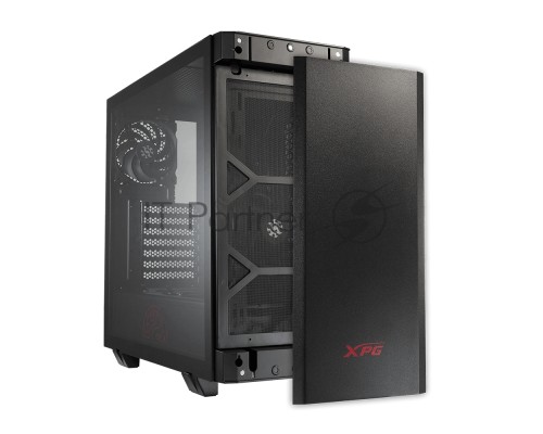 Компьютерный корпус XPG INVADER-BLACKCOLOR BOXWORLDWIDE (ATX, подсветка ARGB, 2  вентилятора 120мм, стеклянная боковая панель, черный)