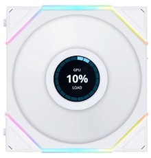 Lian Li G99.12TLLCD1W.R0 Вентилятор UNI FAN TL LCD 120 White /12TLLCD1W/ 120х125х28мм (1.6” LCD дисплей, PWM, ARGB, 200-1900 об/мин, 27dBa) 