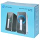 Колонки Oklick OK-130 2.0 черный BT портативные