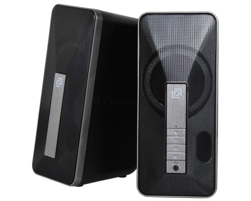 Колонки Oklick OK-130 2.0 черный BT портативные