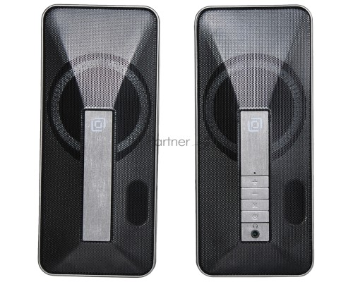 Колонки Oklick OK-130 2.0 черный BT портативные