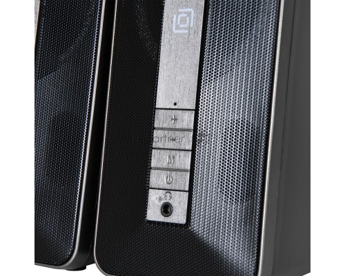Колонки Oklick OK-130 2.0 черный BT портативные