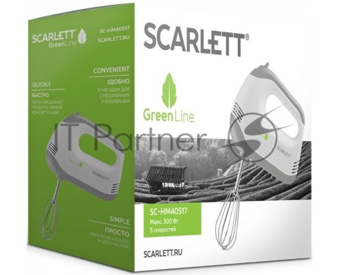 Миксер ручной Scarlett SC-HM40S17 белый