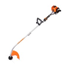 Бензотриммер PATRIOT PT 233 (1+1) [250108233] { раб. объем 23сс, 1.0 л.с., изогнутая разъёмная штанга, низкий вес 4,9 кг, плечевой ремень, полуавтоматическая катушка }