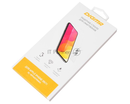 Защитное стекло для экрана Digma для Apple iPhone XR/11 3D 1шт. (DGG3AP11XA)