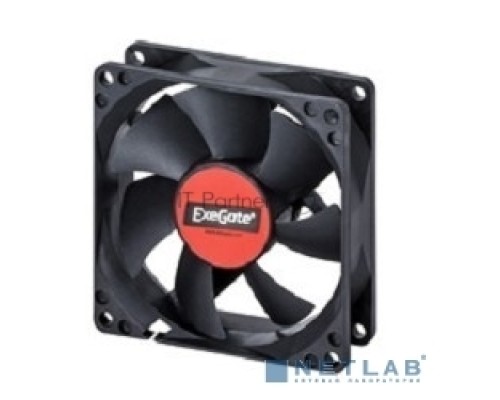 Вентилятор 220В ExeGate EX288998RUS EX08025BAT (80x80x25 мм, 2-Ball (двойной шарикоподшипник), клеммы, 2600RPM, 32dBA)