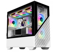 1STPLAYER DK D7 White / mATX / 3x120mm LED fans / D7-WH-3F1-W