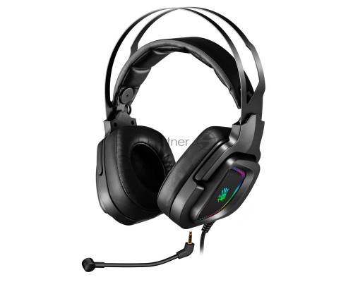 Наушники с микрофоном A4Tech Bloody G570 черный/серый 2м мониторные USB оголовье (G570 USB/ BLACK + GREY)