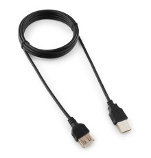 Кабель-удлинитель USB2.0 Cablexpert CC-USB2-AMAF-6B-N, AM/AF, медь, серия Pro, 1.8м, черн, пакет