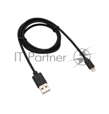 Кабель REXANT USB-Lightning 1 м, черная нейлоновая оплетка