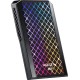Внешний твердотельный накопитель 1TB ADATA SE900G RGB Black [ASE900G-1TU32G2-CBK] USB 3.2 Gen2x2 Type-C, 2000/2000, USB 3.2 Type-C to C cable, USB 3.2 Type-C to A cable, RTL