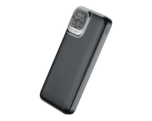 [Аксессуар] Perfeo Powerbank Atomic Age 10000 mAh/LED дисплей/PD + QC 3.0/Type-C/2 USB/Выход: 5A, max 22.5WBlack (PF_E1474)