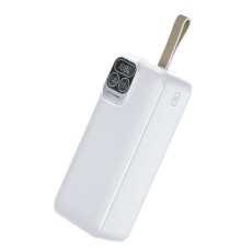 Perfeo Powerbank Atomic Age 30000 mAh/LED дисплей/PD + QC 3.0/Type-C/2 USB/Выход: 5A, max 22.5WWhite (PF_E1477)