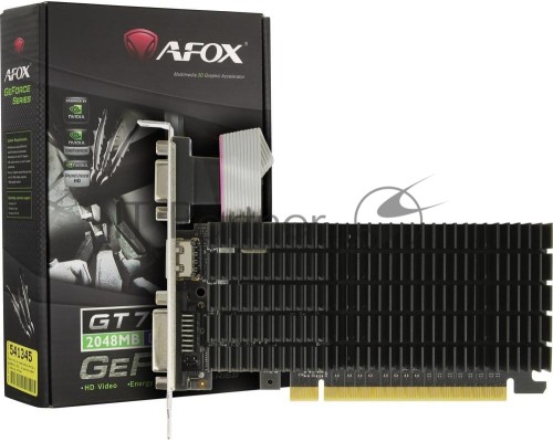 Видеокарта AFOX NVIDIA GeForce GT710 2GB DDR3 64BIT DVI HDMI VGA LP RTL