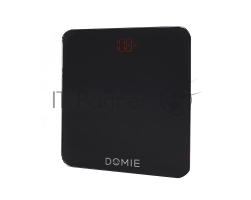 Весы электронные Domie с функцией Bluetooth подключения, до 180 кг, с цифровым дисплеем