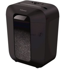Шредер Fellowes PowerShred LX41 черный (секр.P-4)/перекрестный/8лист./17лтр./скрепки/скобы/пл.карты