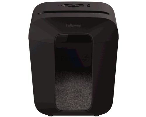 Шредер Fellowes PowerShred LX41 черный (секр.P-4)/перекрестный/8лист./17лтр./скрепки/скобы/пл.карты