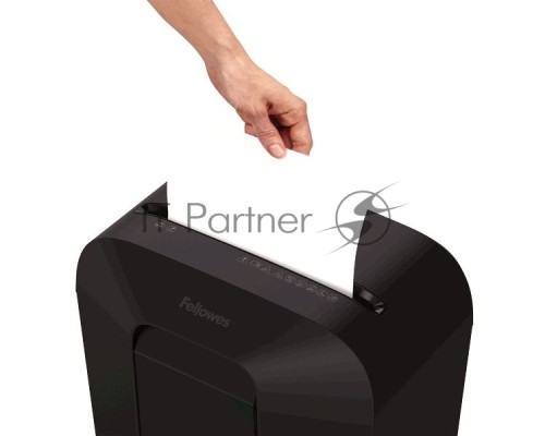 Шредер Fellowes PowerShred LX50 черный (секр.P-4)/перекрестный/9лист./17лтр./скрепки/скобы/пл.карты