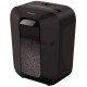 Шредер Fellowes PowerShred LX50 черный (секр.P-4)/перекрестный/9лист./17лтр./скрепки/скобы/пл.карты