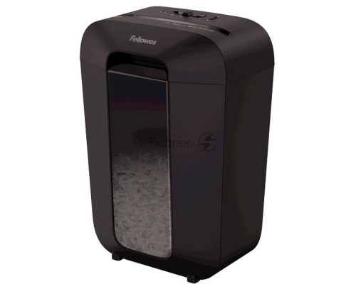 Шредер Fellowes PowerShred LX70 черный (секр.P-4)/перекрестный/11лист./18лтр./скрепки/скобы/пл.карты