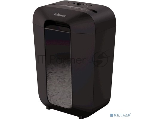 Шредер Fellowes PowerShred LX70 черный (секр.P-4)/перекрестный/11лист./18лтр./скрепки/скобы/пл.карты