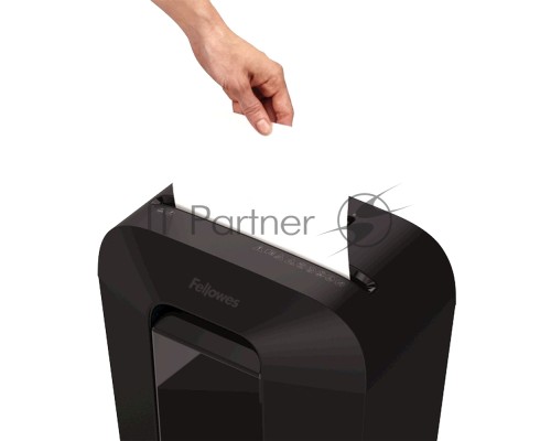 Шредер Fellowes PowerShred LX70 черный (секр.P-4)/перекрестный/11лист./18лтр./скрепки/скобы/пл.карты
