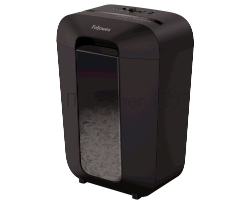 Шредер Fellowes PowerShred LX70 черный (секр.P-4)/перекрестный/11лист./18лтр./скрепки/скобы/пл.карты