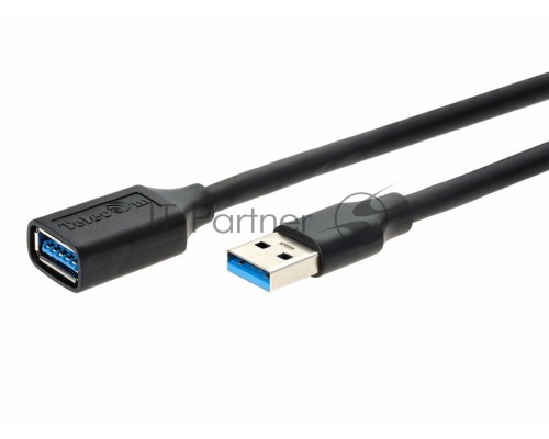 Кабель удлинительный USB3.0 Am-Af 3m Telecom черный (TUS708-3M)