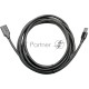 Кабель удлинительный USB3.0 Am-Af 3m Telecom черный (TUS708-3M)