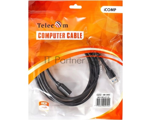 Кабель удлинительный USB3.0 Am-Af 1.8m Telecom черный (TUS708-1.8M)