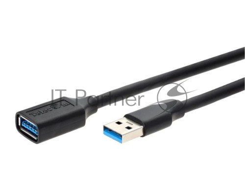 Кабель удлинительный USB3.0 Am-Af 1m Telecom черный (TUS708-1M)
