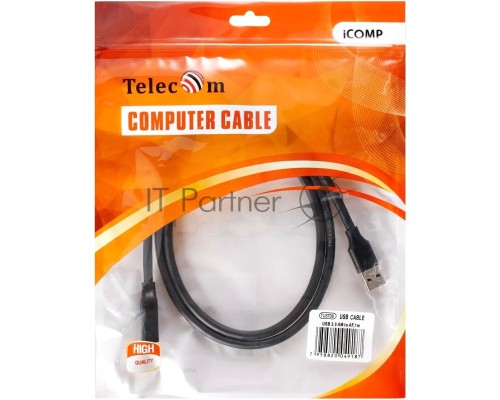 Кабель удлинительный USB3.0 Am-Af 1m Telecom черный (TUS708-1M)