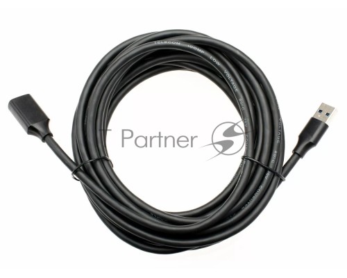Кабель удлинительный USB3.0 Am-Af 5m Telecom черный (TUS708-5M)