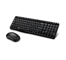 Клавиатура + мышь Rapoo X1800S клав:черный мышь:черный USB беспроводная 