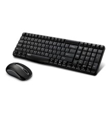 Клавиатура + мышь Rapoo X1800S клав:черный мышь:черный USB беспроводная 