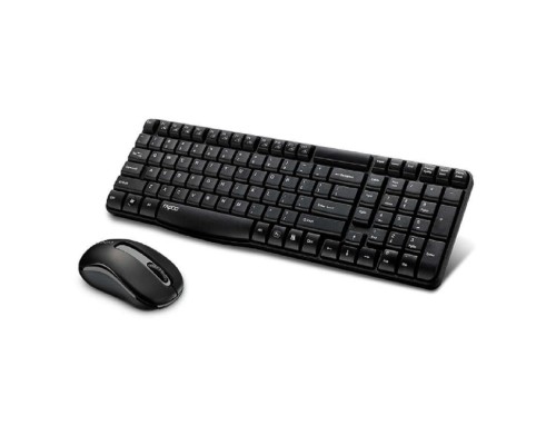 [Клавиатура] Клавиатура + мышь Rapoo X1800S клав:черный мышь:черный USB беспроводная 