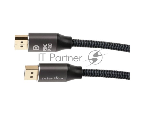 Кабель соединительный DP-DP 1.4V 8K@60Hz  1м, Telecom Pro <TCG750-1M>