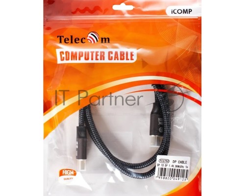 Кабель соединительный DP-DP 1.4V 8K@60Hz  1м, Telecom Pro <TCG750-1M>