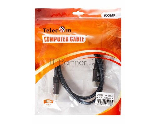 Кабель соединительный DP-DP 1.4V 8K@60Hz  1м, Telecom Pro <TCG750-1M>