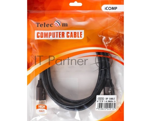 Кабель соединительный DP-DP 1.4V 8K@60Hz  2м, Telecom Pro <TCG750-2M>