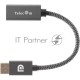 Кабель-переходник DP --> HDMI-F 0.2m , серый металлик, оплетка, 4K@60Hz, Telecom (TA560)