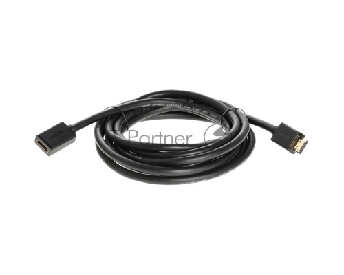 Кабель удлинительный HDMI-19M---HDMI-19F ver 2.0, 3m, TELECOM TCG235MF-3M
