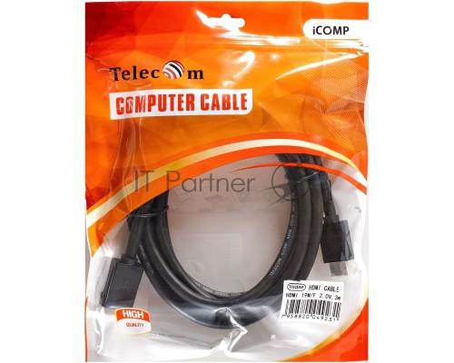 Кабель удлинительный HDMI-19M---HDMI-19F ver 2.0, 3m, TELECOM TCG235MF-3M